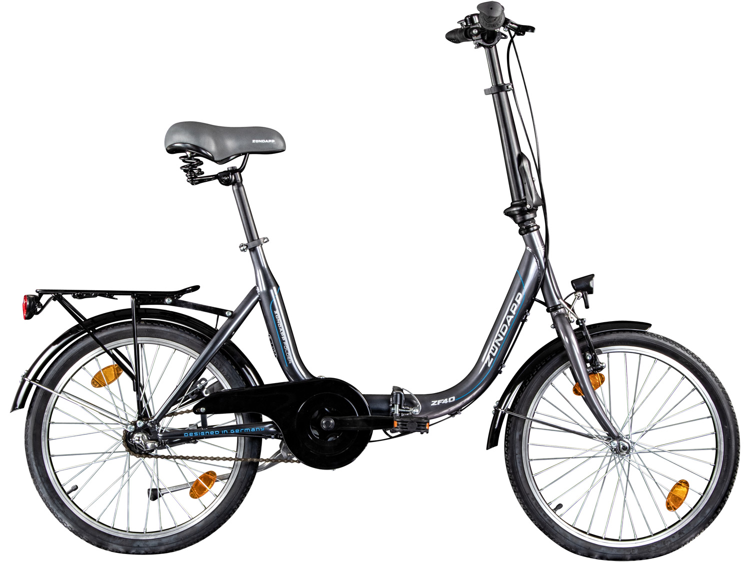 ZÜNDAPP ZF40 Klapprad Fahrrad Stadtrad Faltrad (Weiss, 20 Zoll)""